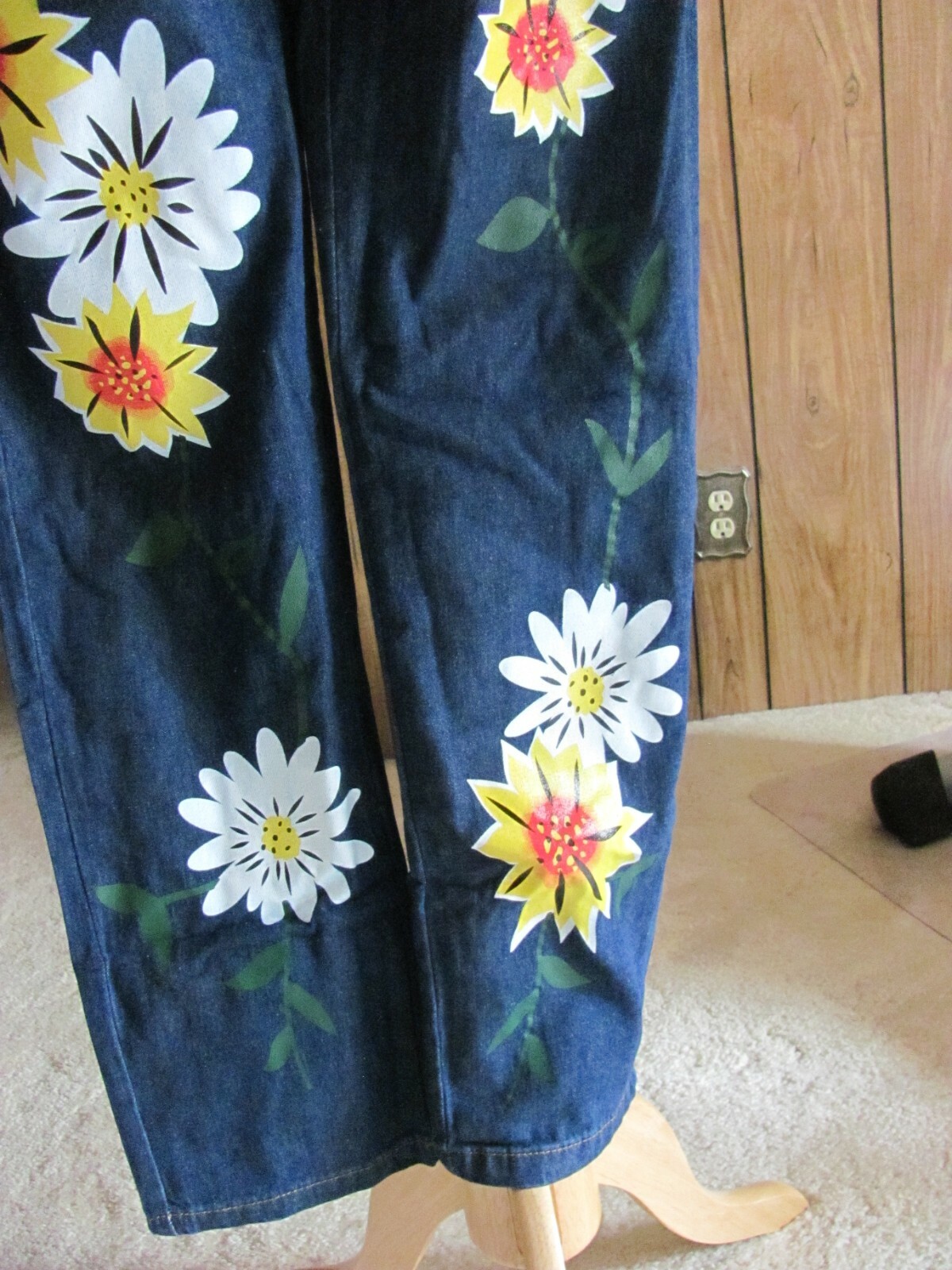 Sunny Blossoms Overalls-Yelw Mini Plaid