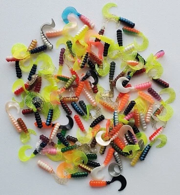 ANGLERS OASIS 100 Count Southern Pro Curly Tail Grubs Variety Pack - Angler's Oasis