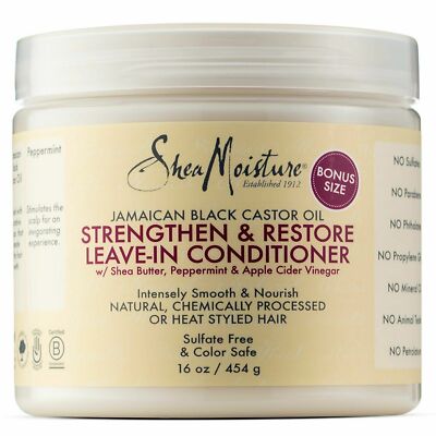 Shea Moisture Oil Strengthen, Grow, and Restore Leave-In Conditioner 16 oz