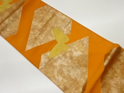 yokunero♡　0308 6980958: JAPANESE KIMONO / VINTAGE FUKURO OBI / WOVEN RHOMBUS