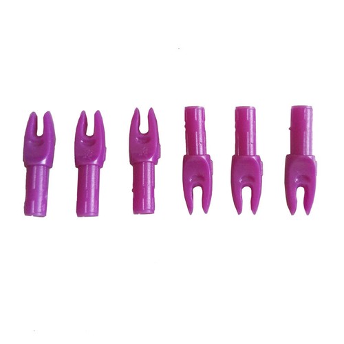 30 pz Nocchi freccia tiro con l'arco coda di plastica ID6,0 mm punte di inserimento albero freccia - Foto 8 di 10