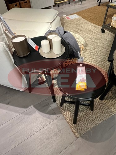 New IKEA KRAGSTA White Nesting Tables 20 ¼ " 002.998.25 - Picture 3 of 6