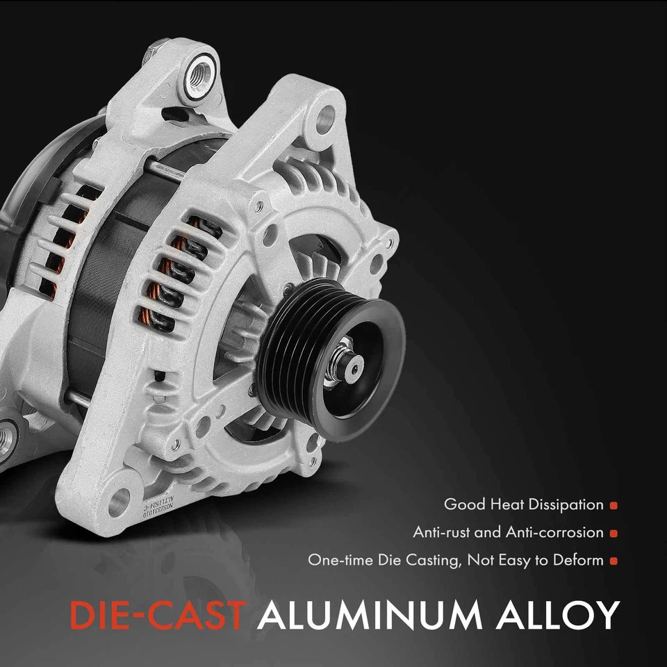 New Alternator for Hyundai Genesis 2009-2013 V6 3.8L 150A 12V CW 6-Groove Pulley - Image 4 of 4