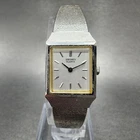 Seiko Watch Women 16mm Silver Dial Silver Tone Rectangle 2C20-5299 New Battery