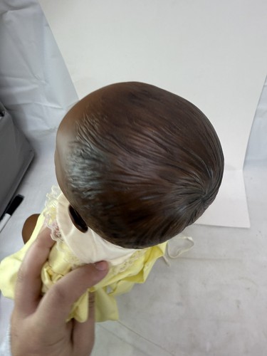 VTG Berjusa Anatomically Correct Newborn Baby 19" Doll African American Black - Picture 5 of 10