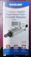 NEW Intellinet Outdoor High Power PoE Extender Repeater 561211