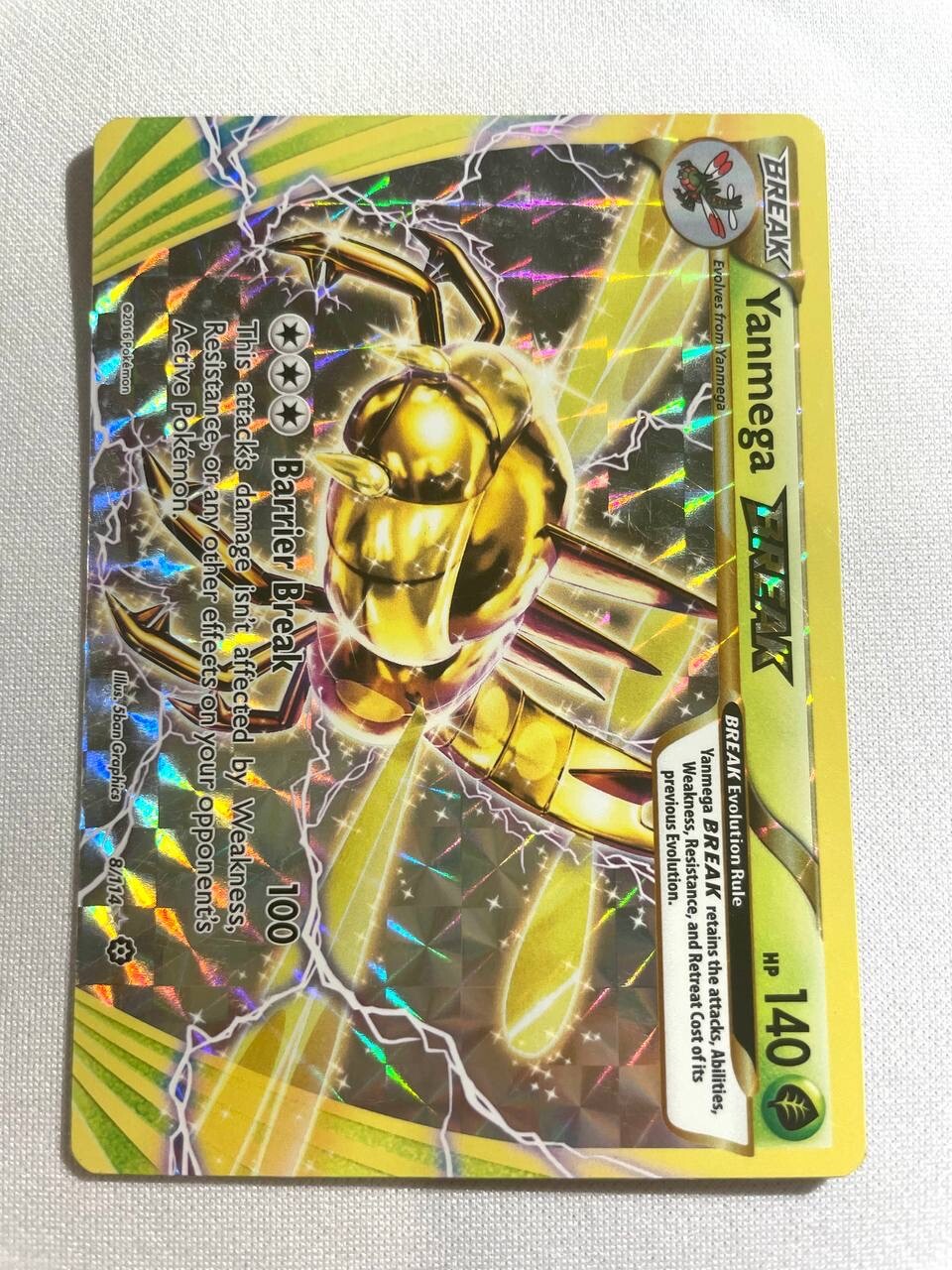 Yanmega Break - 8/114 Steam Siege Pokemon TCG - LP