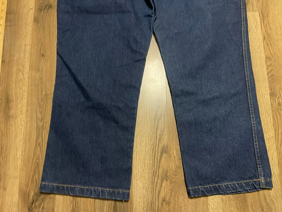 Work n' спортивные джинсы, мужской размер 46 x 28, синий, джинсовой ткани, прямые штанины, 5 карманов - Изображение 4 из 4