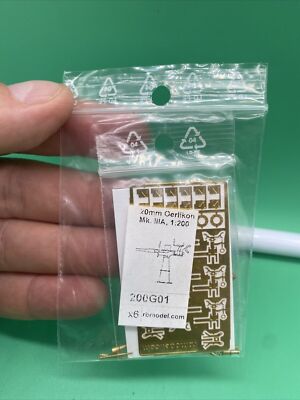 NEW Oerlikon 20mm MK IIIA 1:200 x6 Rbmodel 200G01