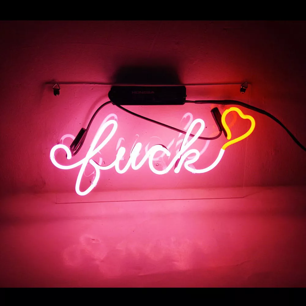 Pink neon tube outlet
