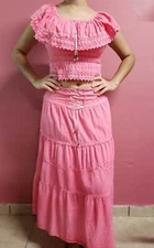 PETAL PINK BLANKET DRESS FOR WOMEN ONE SIZE NEW TWO PIECE