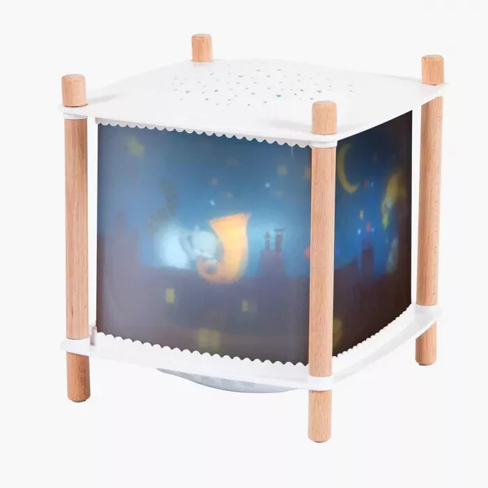 Lanterne magique connectée Moulin Roty veilleuse musicale Bluetooth avec détecteur de pleurs