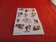 Looney Tunes Kraft Foods Promotional Sticker Sheet Bugs Bunny Taz Daffy Tweety