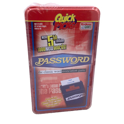 PASSWORD Endless Games 2008 Quick Picks 5th Edition Metal Tin Box New