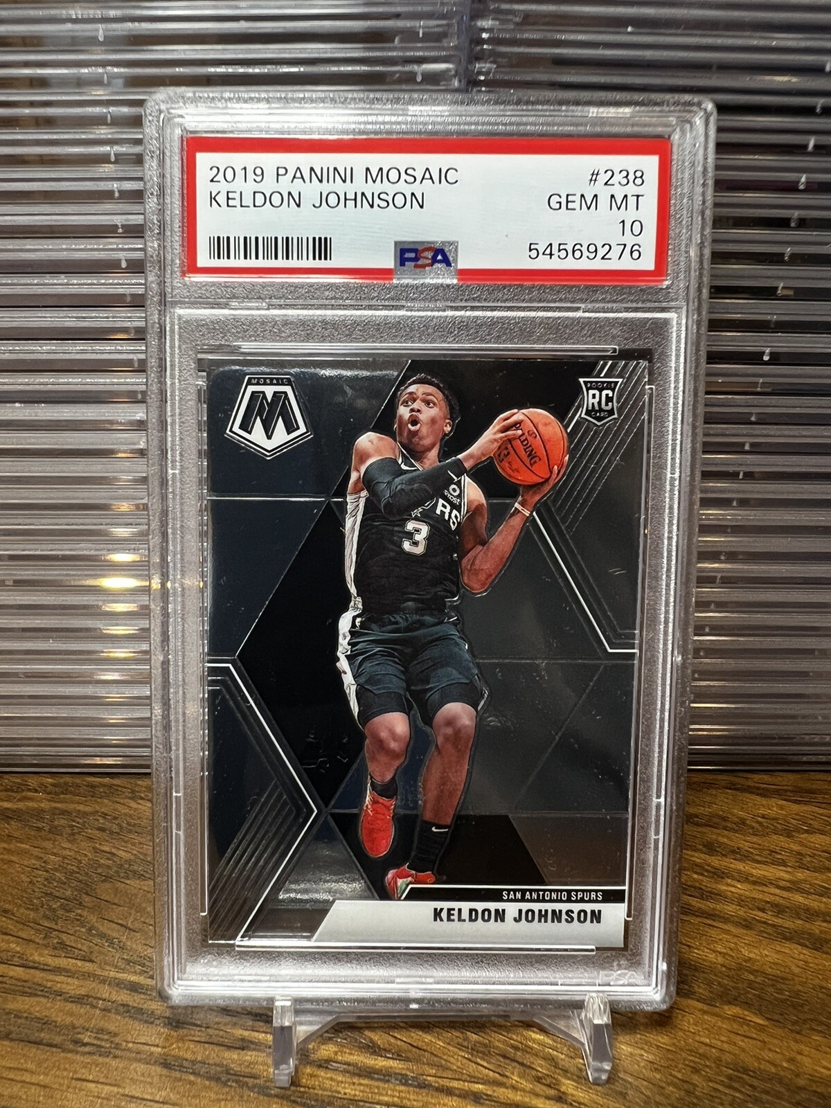 Keldon Johnson 2019 Panini Mosaic Rookie RC #238 PSA 10 Gem Mint