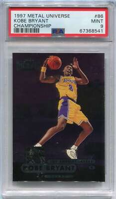 1997-98 Metal Universe Championship 86 Kobe Bryant PSA 9 MINT 