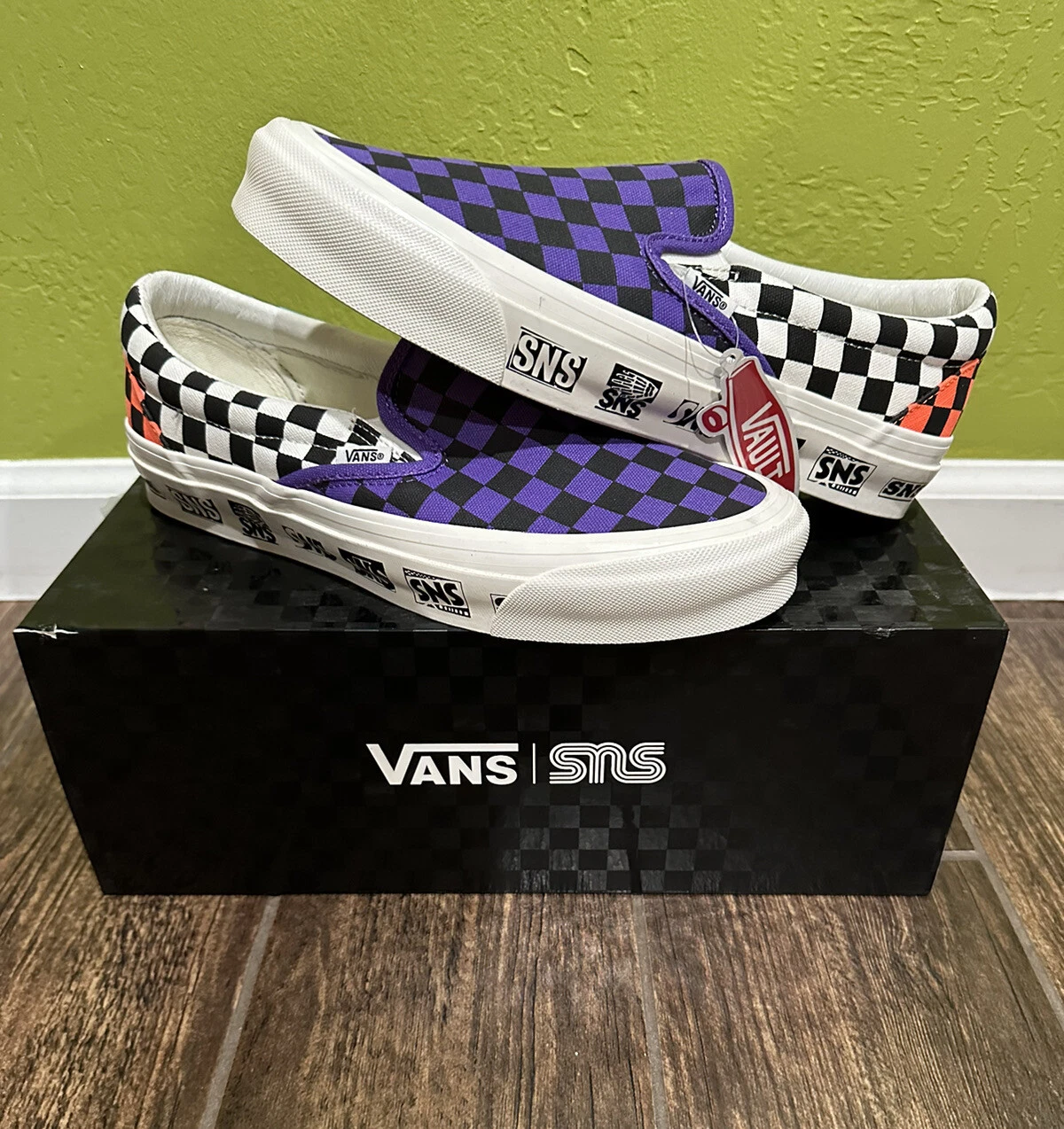 Vans Vault x Sneakersnstuff SNS à enfiler taille 9 Supreme WTAPS Bape NEUF