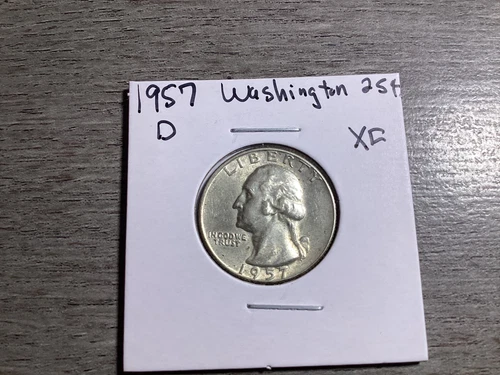 1957 D Washington Silver Quarter in Extra Fine Condition Denver Mint 012925 03u