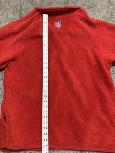 Tampa Bay Buccaneers Vintage Adidas 1/4 Zip Sweater Fleece Pewter Partner XL - Picture 5 of 6