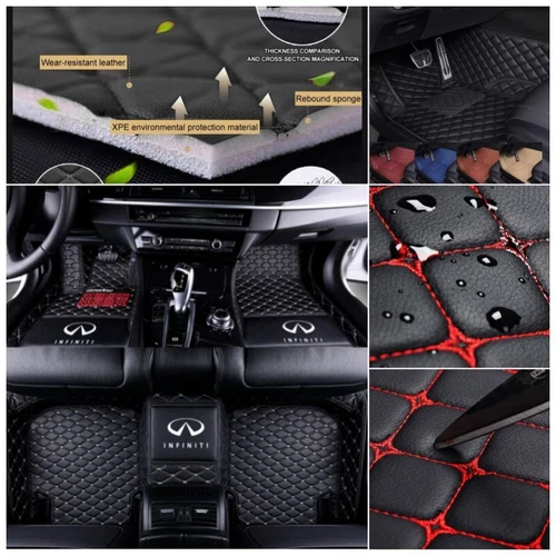 Fit for INFINITI Q50 Q50-Hybrid Q60 Q70 Car Floor Mats Custom Auto Carpets Rugs - Imagen 34 de 37