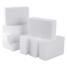 8 Pack Craft Foam Blocks Rectangle Foam Bricks for Arts Crafts, 6x4x2 Inch