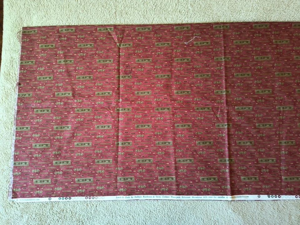 Moda Fabrics Lewis & Clark Fabric Cotton Earthtones 44" w X 51" long Lightweight - Image 2 of 4