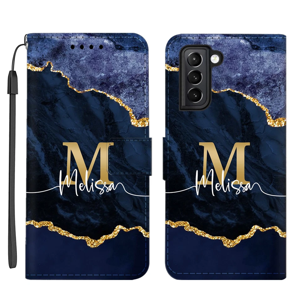 Personalized Wallet Case For Samsung Galaxy S24 S22 S23 FE Leather Phone Cover - Image 4 of 4