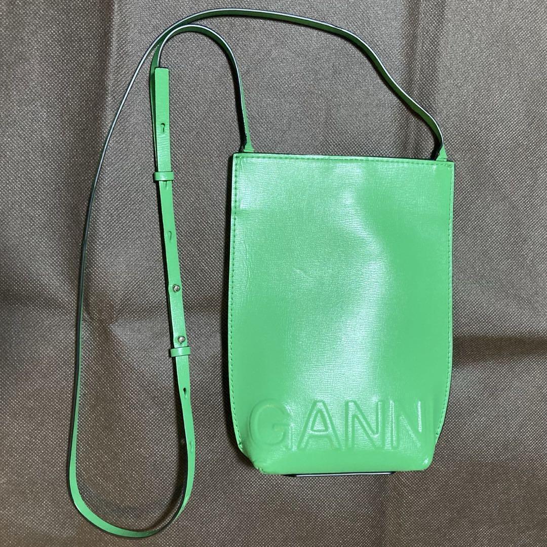 GANNI Small Banner Crossbody Bag Green | eBay 