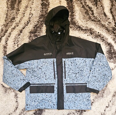 adidas Winter Adventure Gore-Tex Infinium Black Blue Jacket Men's Medium HK5019