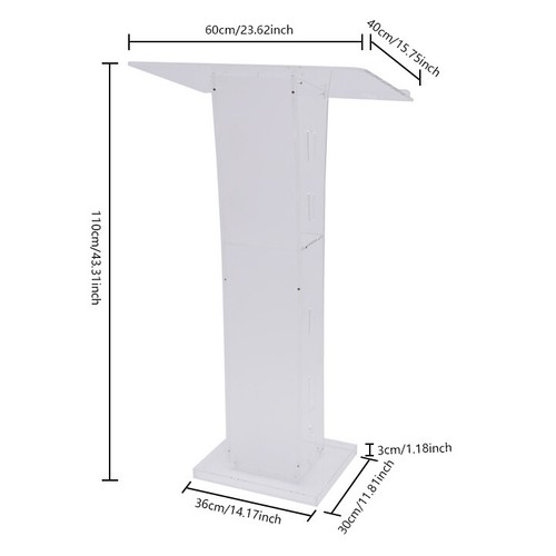Podium, Environmentally Friendly Acrylic, Transparent Design - Zdjęcie 8 z 8