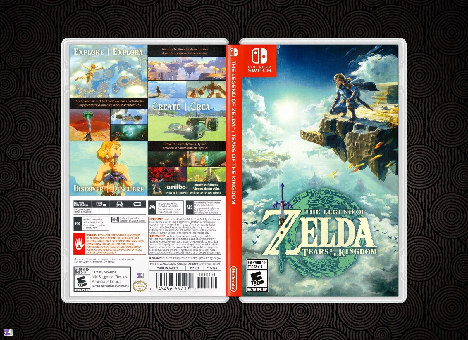 The Legend of Zelda Breath of the Wild Game Case Quality