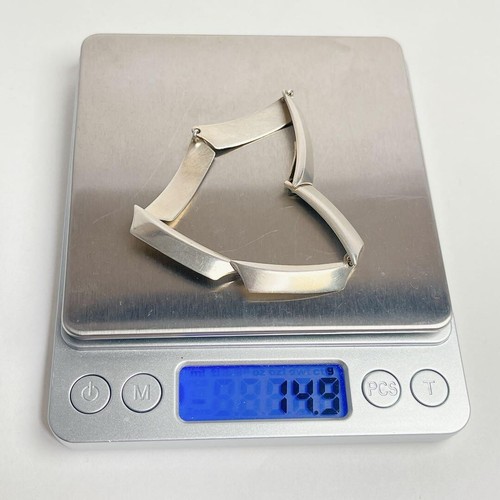 Georg Jensen Sterling Silver 925 Peak Bracelet Length 17.5cm-18cm 6.8"-7" Used - Picture 13 of 24