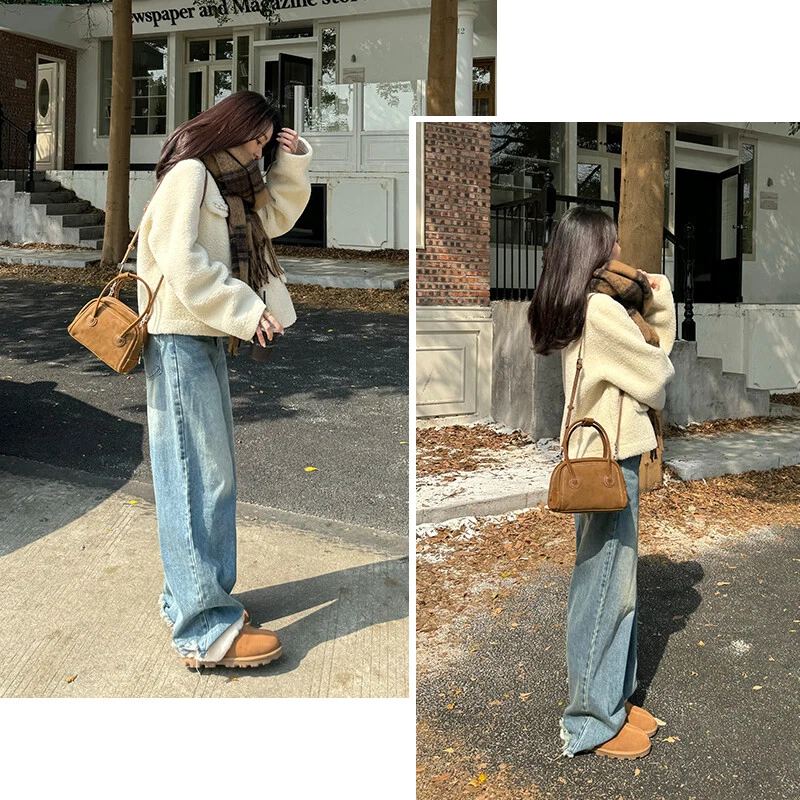 WANDLER Piccola mini borsa in vera pelle Boston tote borsa a tracolla moda a tracolla