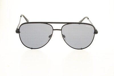 Quay High Key 126 Black/smoked lenses  Aviator Sunglasses Polarized Quay High Key Micro Polarized Sunglasses, Black Smoke  main image 3