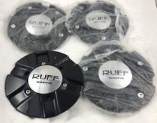 Ruff Racing Black Custom Wheel Center Cap Qty 4 C6054-1-cap-r034 New Ruff Racing Black Custom Wheel Center Cap Qty 4 C6054-1-cap-r034 New