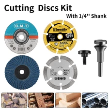 3 Inch Cutting Discs Wheels Kit With 1/4" Shank for Angle Grinder Cutting Metal