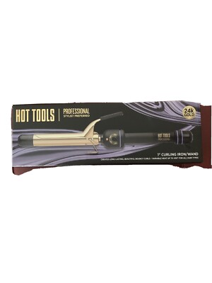 Hot Tools Professional Stylist 1  Curling Iron Wand 24 GOLD 430* All Hair Types