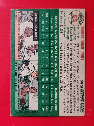 1954 Topps Baseball Wählen Sie eine Karte aus der Liste: (#1 - #250) - Bild 45 von 111
