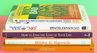 5 PSYCHOLOGY SELF-HELP NEVER USED PERSONAL GROWTH 2 HC 3 SOFTCVR LIFE SKILLS