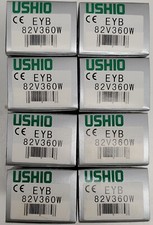 Lot of 8 NEW USHIO 1000442 EYB 82V 360W Halogen Projection Lamps