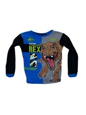 Jurassic World Long Sleeve Sleepwear Shirt Snug Fitting Boys Size 10 GUC