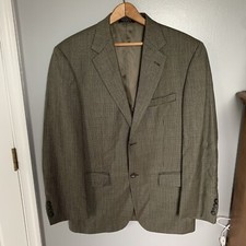 Gianfranco Ruffini Mens Blazer Jacket Black Houndstooth Vintage Colombia 39R