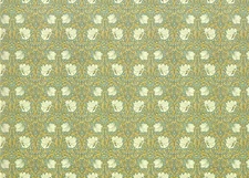 Dollhouse Wallpaper William Morris Art Nouveau Pimpernel Blue Floral 1:12 Scale