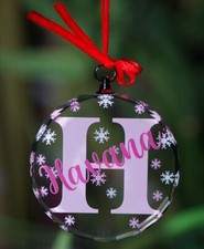 Personalised Name Christmas Ornament. Christmas Decoration Bauble Gift. Any Name
