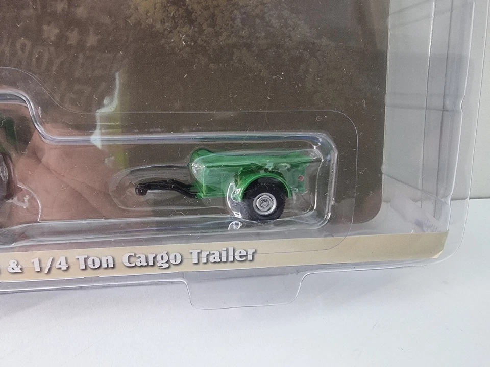 GREENLIGHT HITCH & TOW 1972 NISSAN PATROL G60 & 1/4 TON CARGO TRAILER SERIES 25 - image 4 of 4