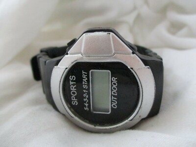 Outdoor Sports 5-4-3-2-1 Start Wristwatch w/ Adjustable Band