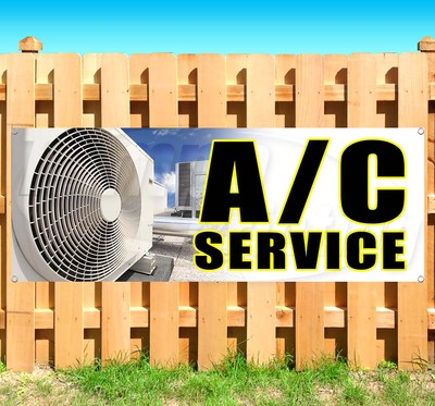 AC SERVICE Advertising Vinyl Banner Flag Sign Many Sizes Available USA SB08940