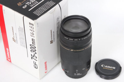 Canon 75-300mm AF lens EF in box, Full frame