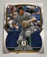 Nathan Dettmer 2023 Bowman Draft 1st #BD-146 Oakland Athletics