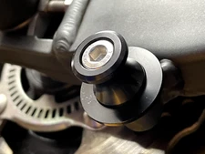 Yamaha MT-01 2005-2012 PADDOCK STAND BOBBINS COTTON REELS SPOOLS LIFTS BLACK